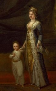Mary Wortley Montagu with her son Edward, by Jean-Baptiste van Mour
